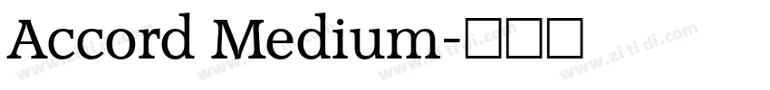 Accord Medium字体转换